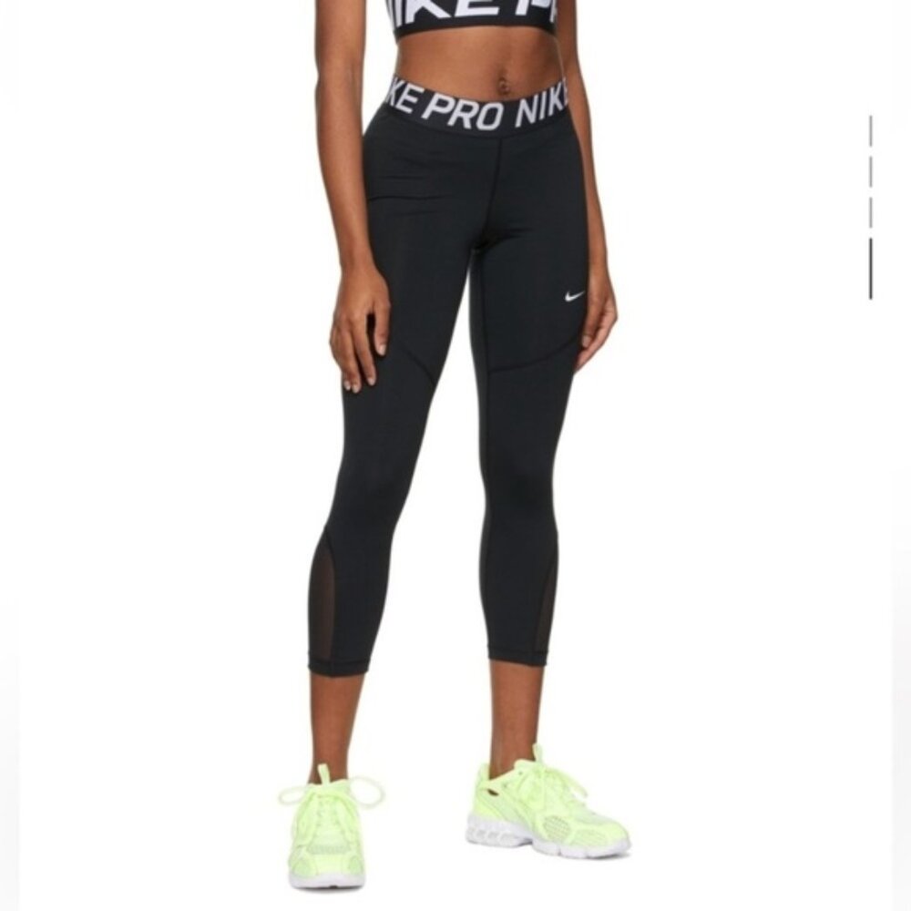 Nike Pro Black dry fit Capris Leggings Size xlarge